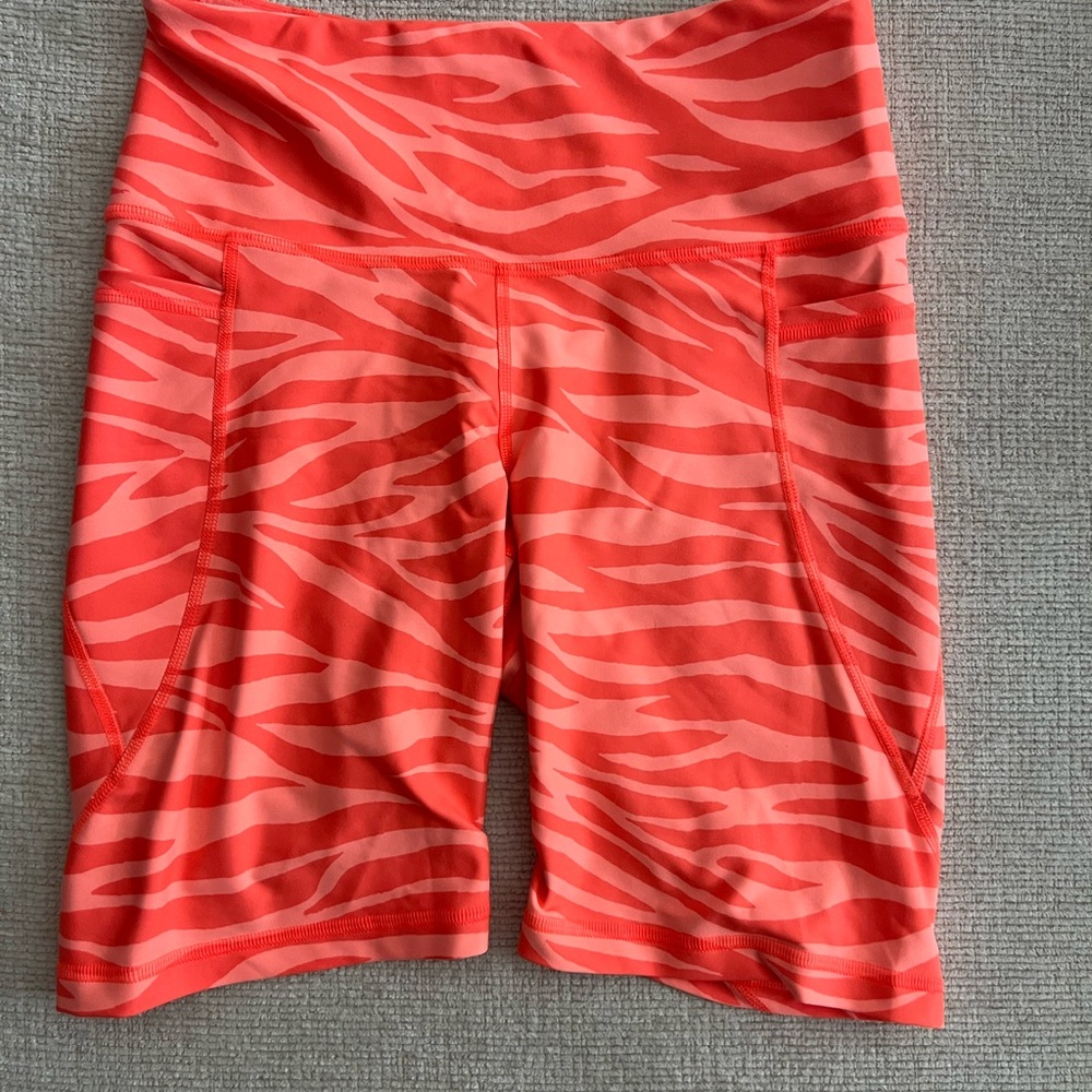 Old Navy Zebra Print Powersoft Bike Shorts